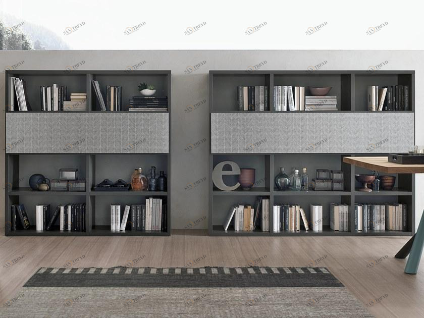 Gruppo Tomasella Модульный книжный шкаф с письменным столом sun-id-1475530