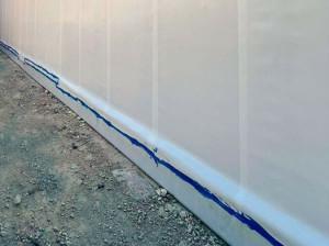 Самоклеющиеся HDPE мантии для гидроизоляции в пост-заливки подземных конструкций