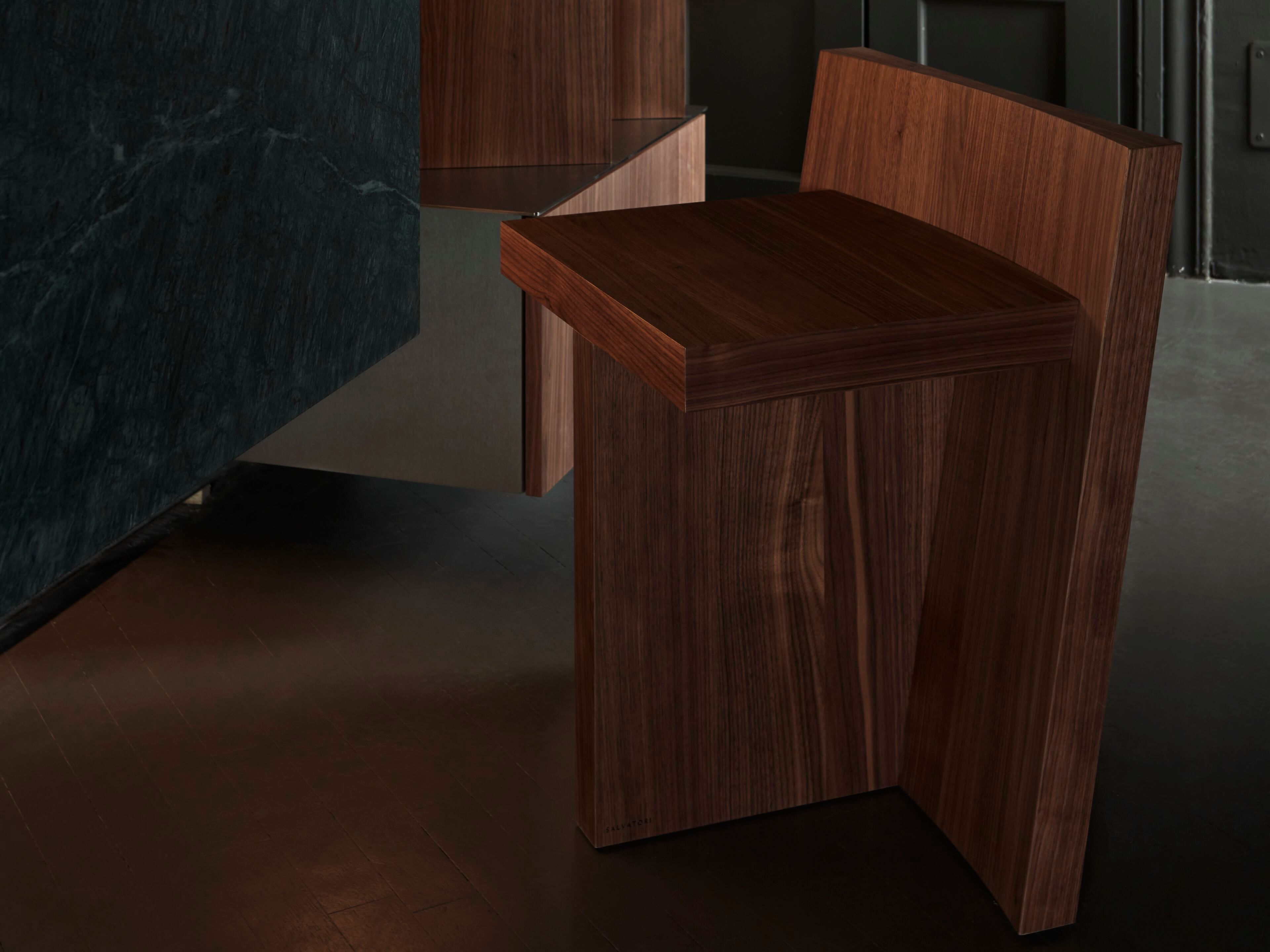 Стул для ванной из грецкого ореха Salvatori The Small Hours ARCH-00084764 - Вид №1