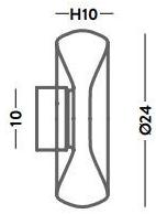 Cangini & Tucci Настенный светильник из стекла Fold sun-id-1512747 - Вид №2