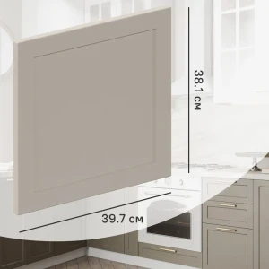 Фасад для кухонного ящика Ньюпорт 39.7x38.1 см Delinia ID МДФ цвет топо