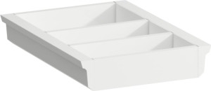H4954001606311 Органайзер 'small', небольшая глубина, для шкафчика под раковину, белый лакированный матовый LAUFEN PRO