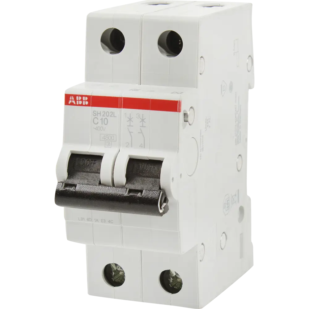 Автоматический выключатель ABB SH202L 1P N C10 А 4.5 кА 2CDS242001R0104 12998306 STLM-2054154 