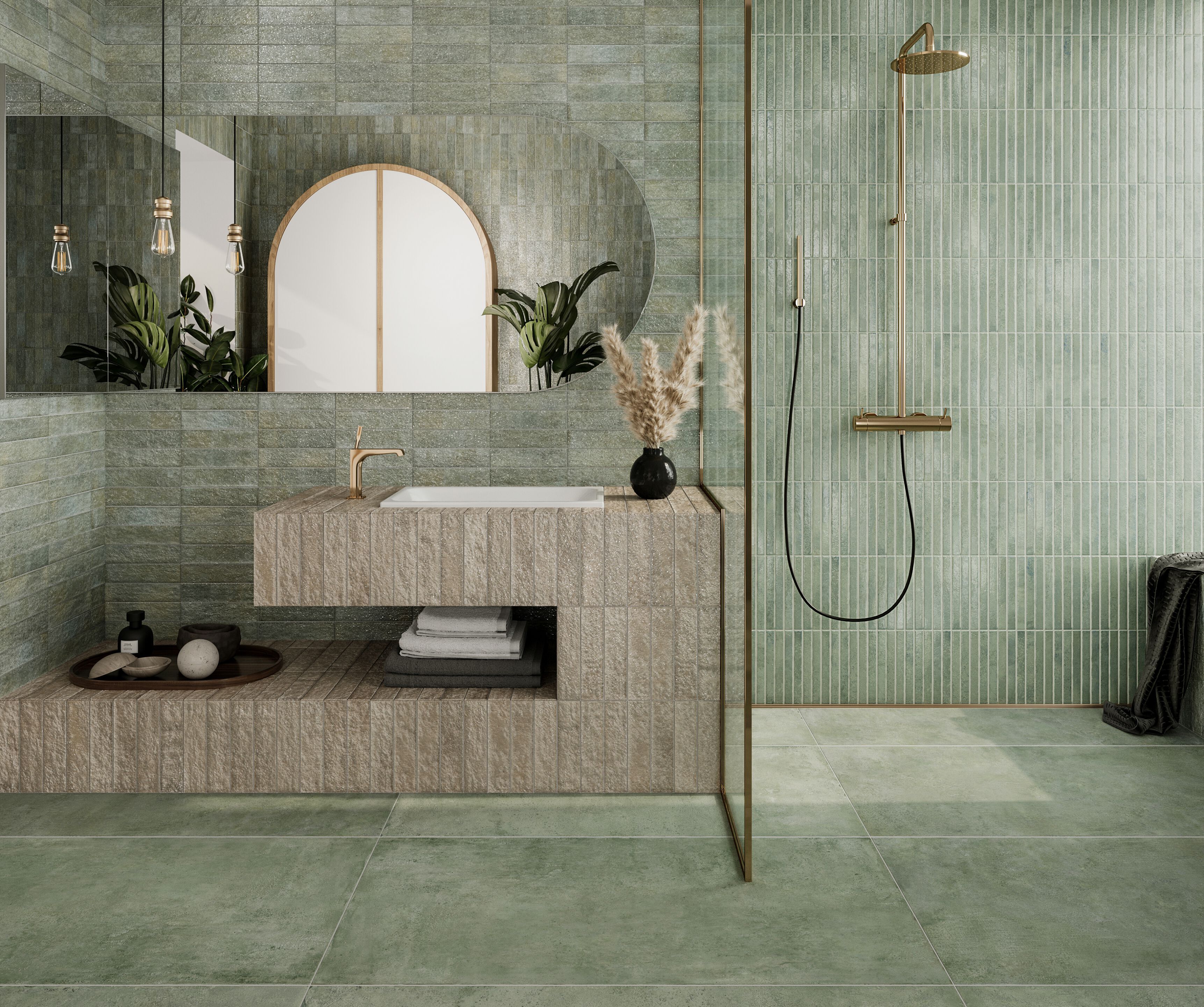 Пол / облицовка керамогранита с эффектом кирпича KERADOM COCCIO ARCH-00081704 - Вид №2