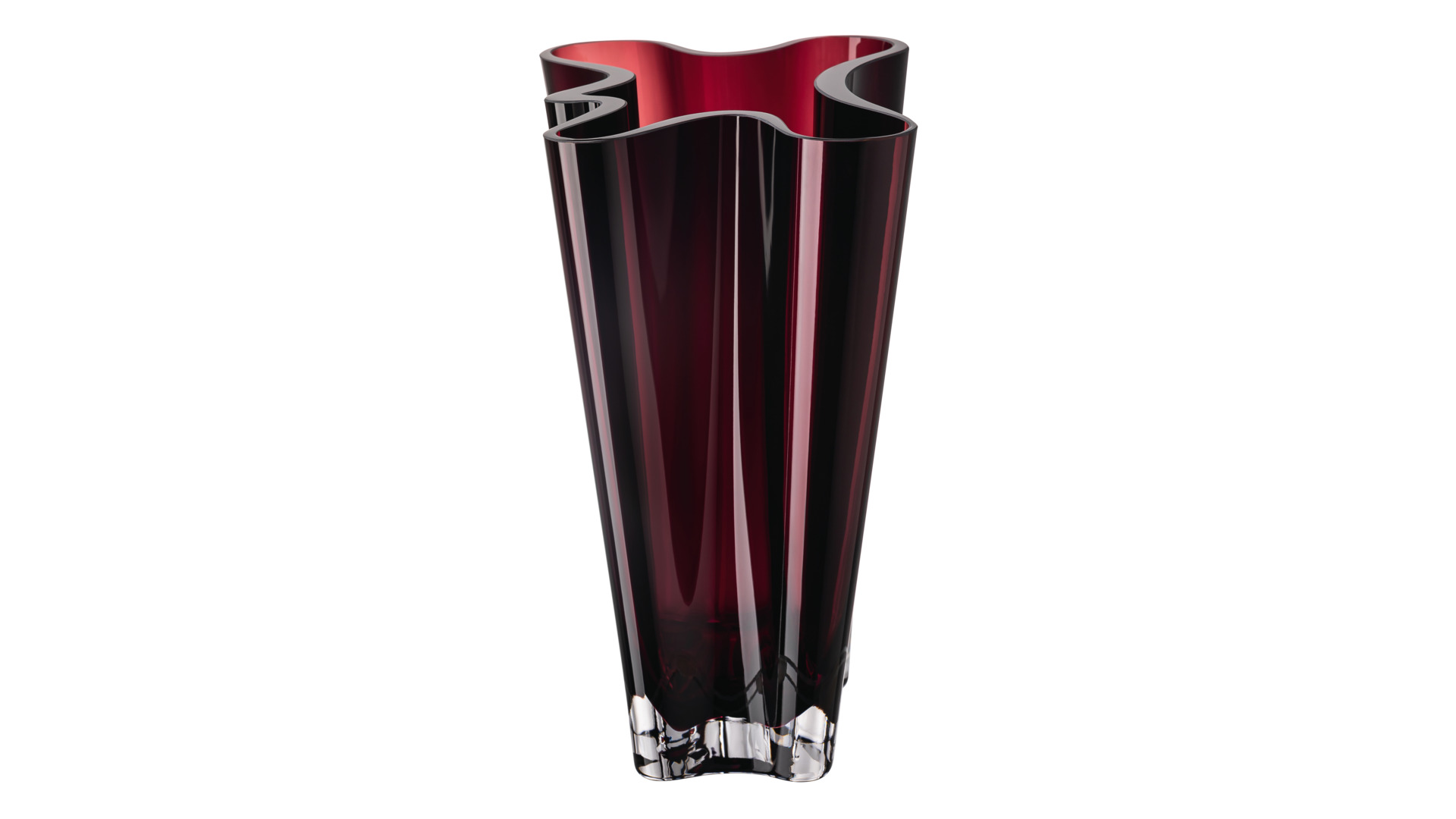 10654589 Rosenthal Ваза Rosenthal Поток 26см, стекло, ягодный Стекло  - Вид №1