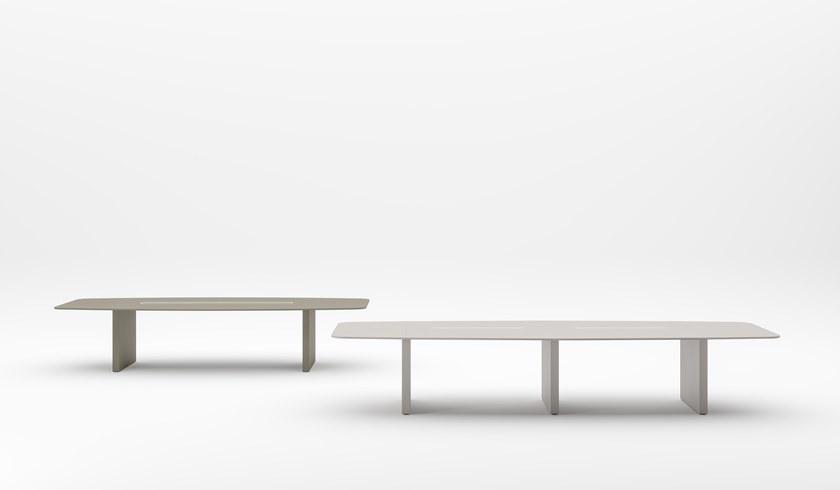 PROF Прямоугольный стол для совещаний с системой управления кабелями Slim sun-id-1395706 - Вид №10