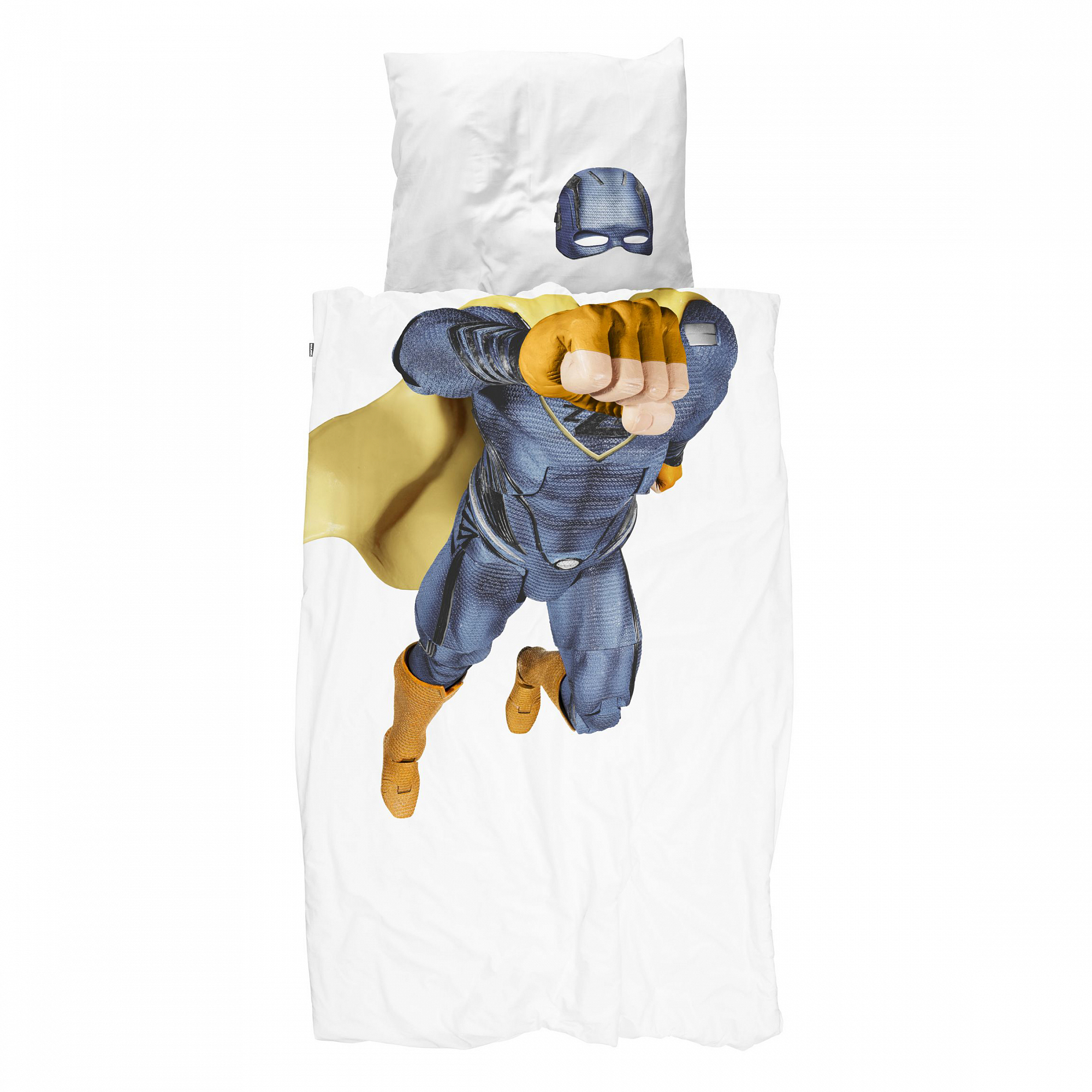 Детское постельное белье односпальное "Супергерой" 150х200 см SNURK  335502 Белый;синий  - Вид №4