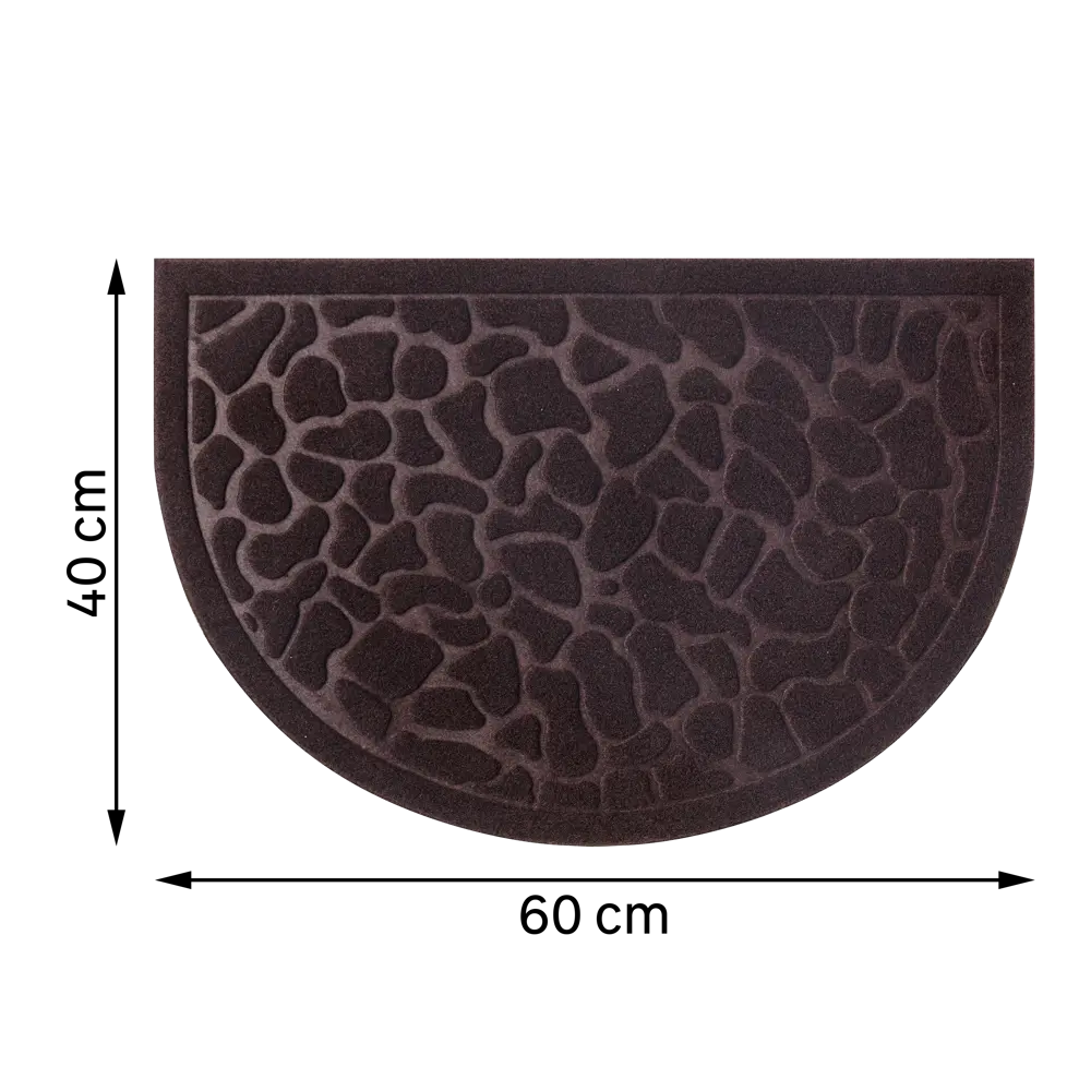 Коврик Inspire HR Lenzo 40x60 см резина цвет темно-коричневый 88249562 STLM-2064781  - Вид №3