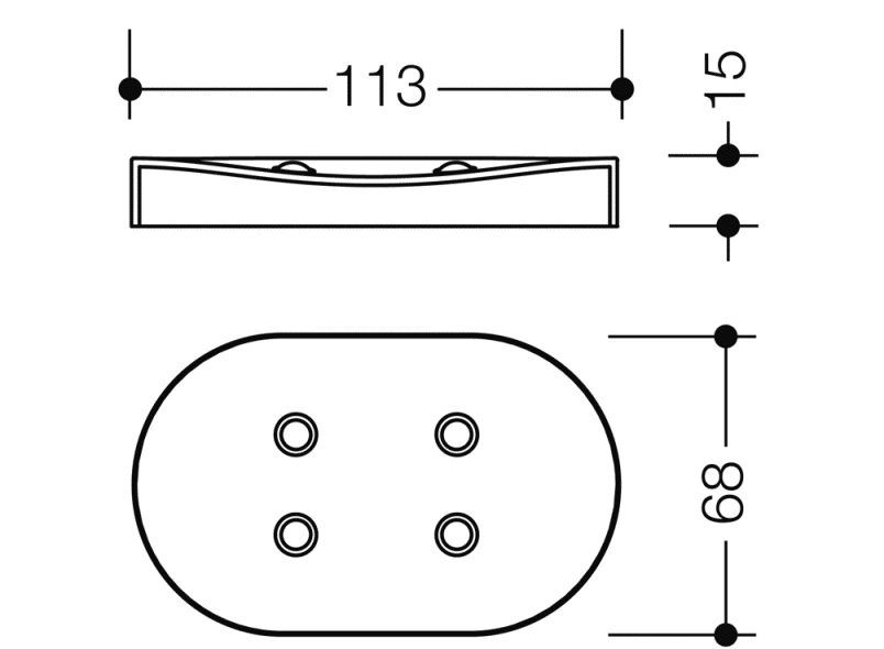 800.02.E01 мыльница HEWI USA Produkte  - Вид №1