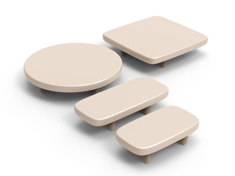 Прямоугольный низкий садовый столик Vondom Milos ARCH-00048812 - Вид №1