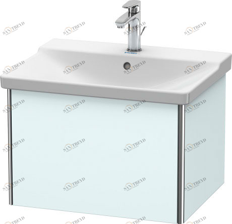 XS408000909 Тумбочка подвесная XSquare #XS4080 610 x 473 мм Светло-голубой матовый декор Duravit