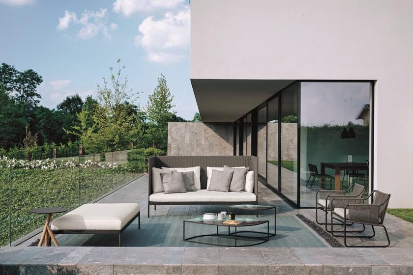 RODA Садовый диван из batyline® с высокой спинкой Basket sun-id-1412501 - Вид №2