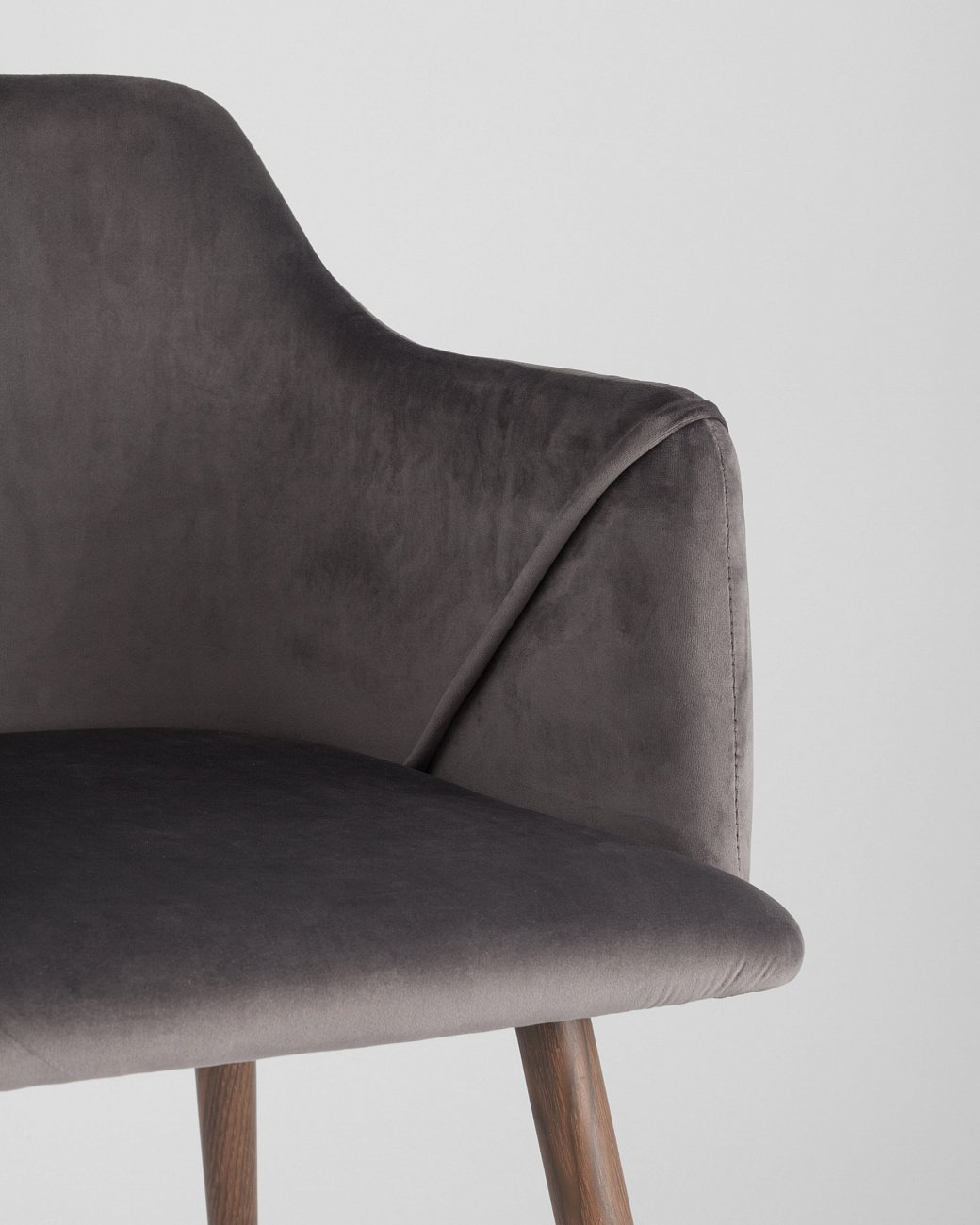 Стул со спинкой серый "Монарх" STOOL GROUP ДИЗАЙНЕРСКИЕ, ИНТЕРЬЕРНЫЕ 00-3946185 Серый  - Вид №7