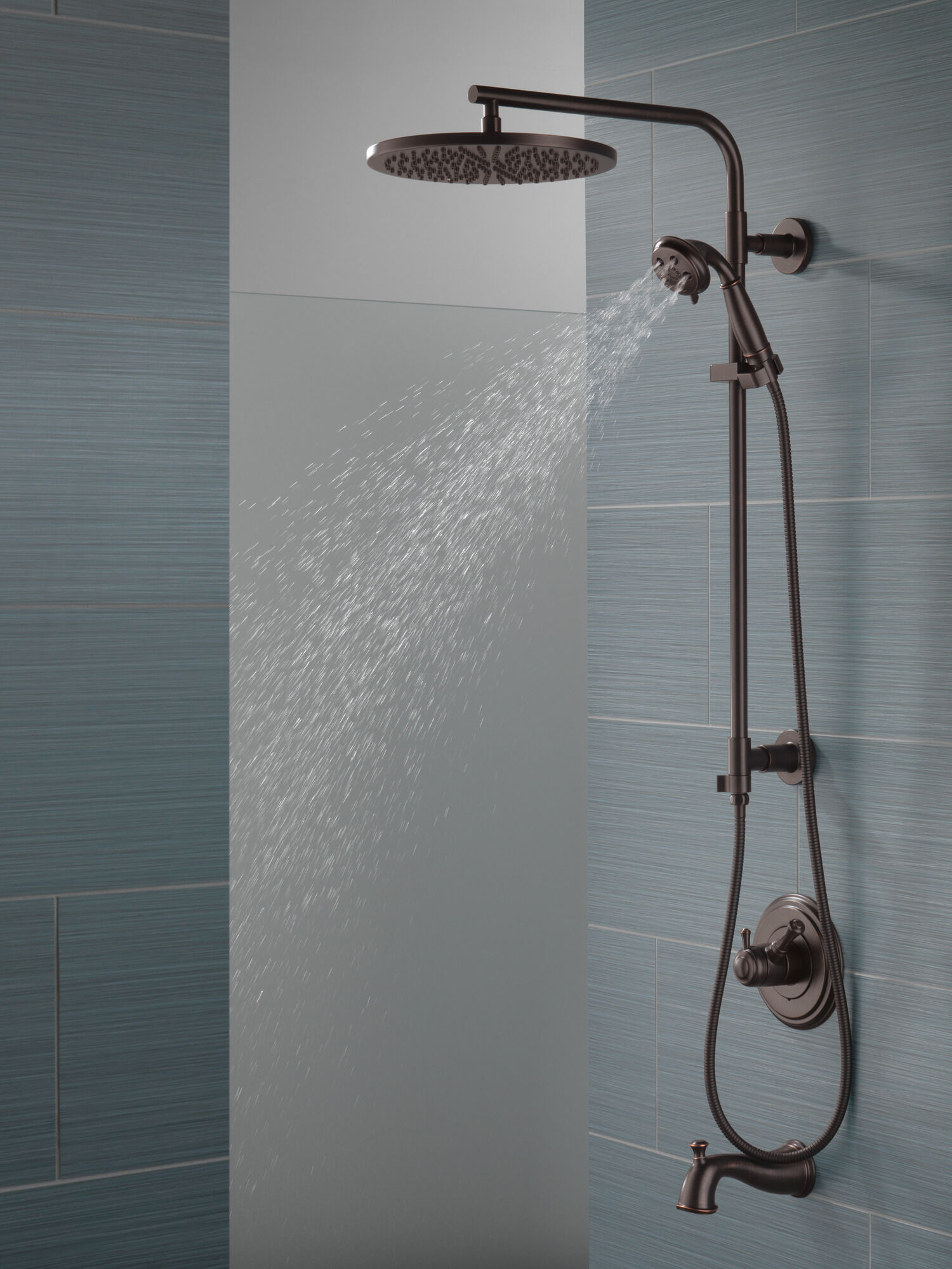 58820-RB Душевая стойка 26 дюймов, круглая Delta Faucet Universal Showering Венецианская бронза  - Вид №1