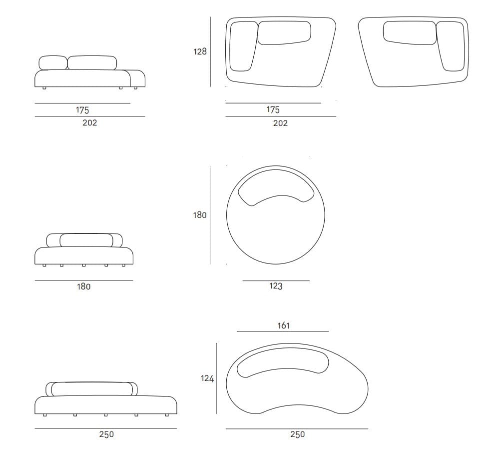 Мягкий садовый диван Living Divani BUBBLE ROCK ARCH-00025798 - Вид №4