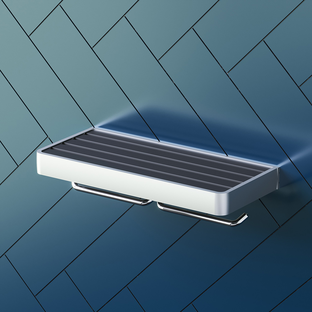 DA77341900 Двойной держатель для туалетной бумаги Damixa Jupiter