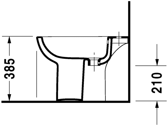 223810..002 Биде напольное D-Code Duravit - Вид №2