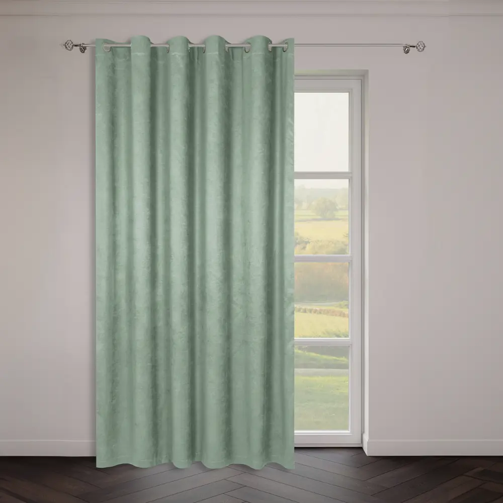 Штора на люверсах Юта 200x280 см цвет мята 89447340 STLM-2212477 Santreyd 