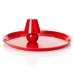 Поднос с лампой Snacklight, красный