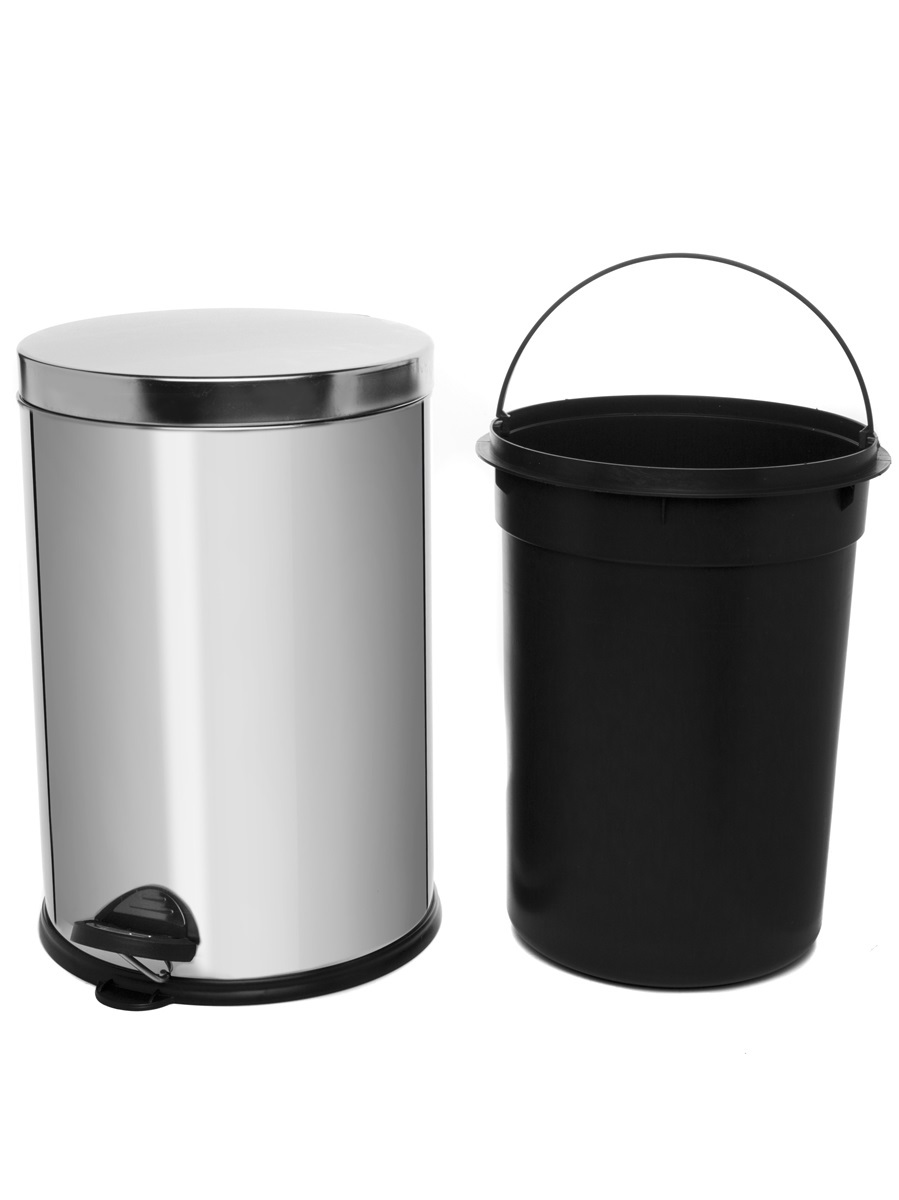 Вёдра с педалью и крышкой Cassiopea 20L Chrome NAVAKO 11507 - Вид №2