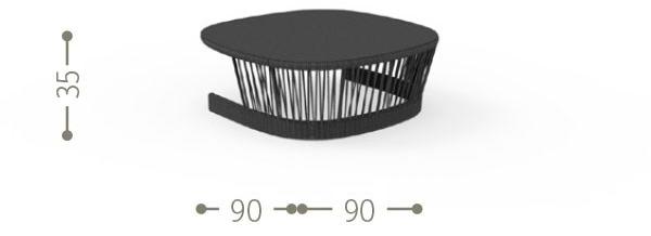 Talenti Садовый столик низкий квадратный Cliff sun-id-1412897 - Вид №22