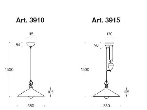Стеклянный подвесной светильник Aldo Bernardi палатка ARCH-00005041 - Вид №1