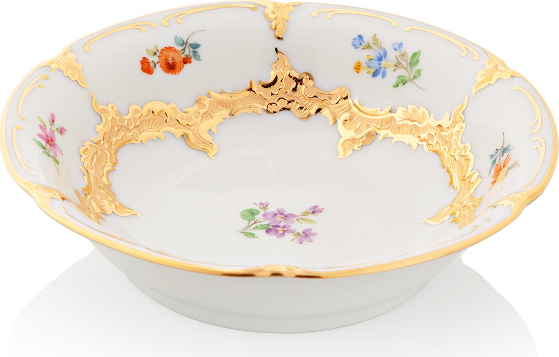 81710 Meissen Салатник индивидуальный 15см "Форма - Б" (россыпь цветов) Фарфор 