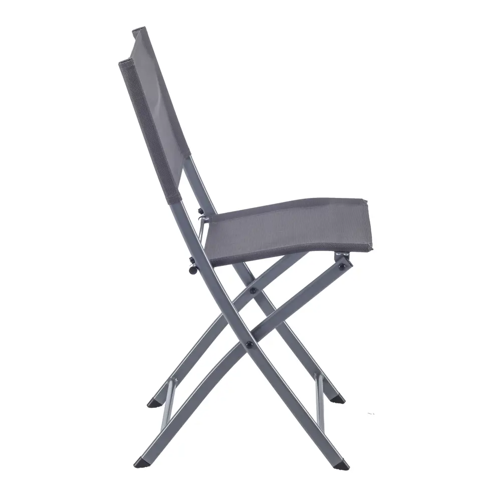 Стул садовый складной BEGINIA Lama 42x52 см сталь серый STLM-2158497 - Вид №8