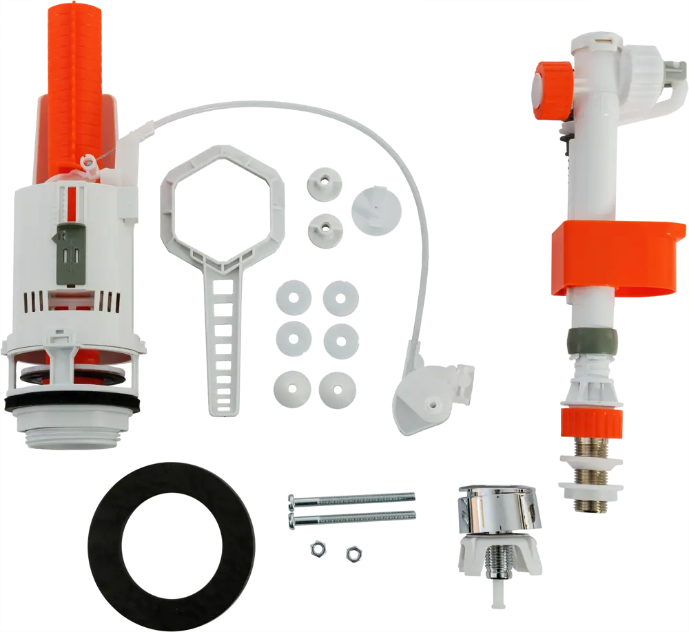 Арматура сливная EQUATION с двойным режимом смыва и универсальным подключением 82266082