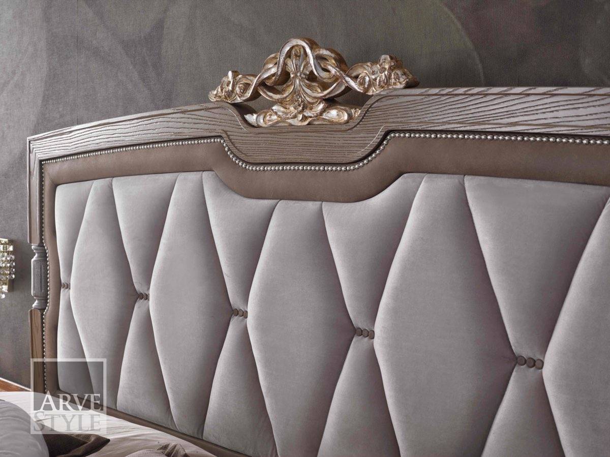 Деревянная двуспальная кровать с мягким изголовьем Arvestyle ARCH-00032854 - Вид №4