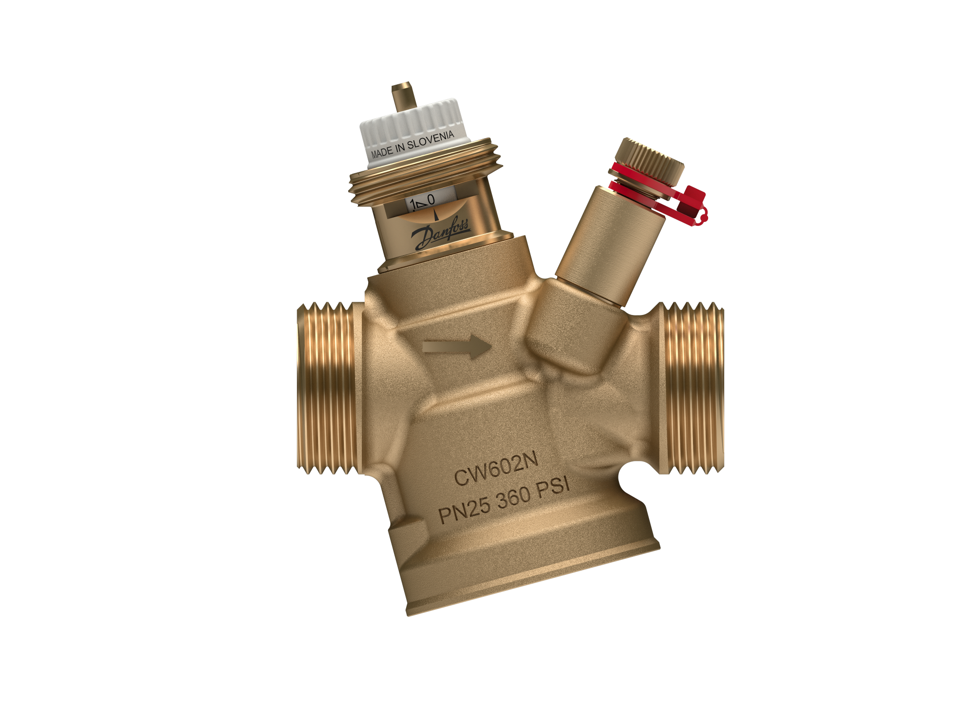 Danfoss Комбинированный балансировочный клапан AQT 4.0 AQT DN 15 LF с изм. нип., нар.резьба 003Z8230 