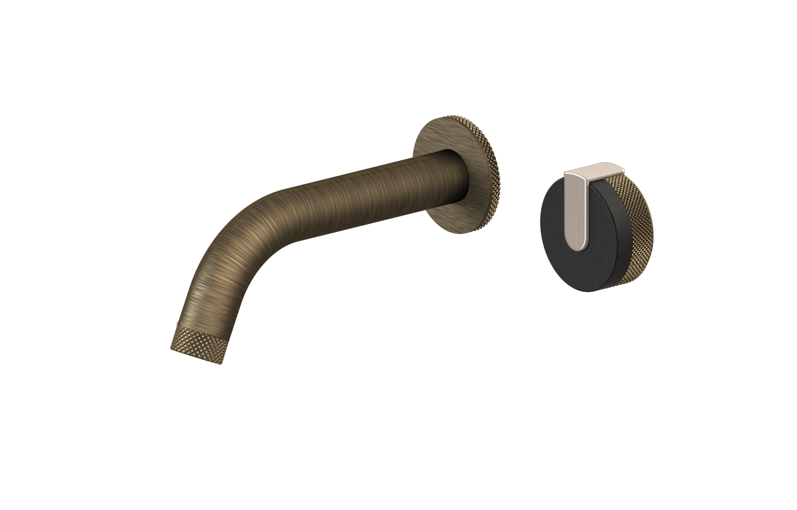 E-11535-R1BK-L1SN-VBB Настенный прогрессивный смеситель скрытого монтажа для раковины GRAFF MOD+