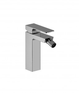 F008F  Смеситель для биде на 1 отверстиевылет 10 см ручка ограничитель потока воды до 5 л/мин при 3 бар видимый аэратор подводка с донным клапаном Fantini Rubinetti MINT