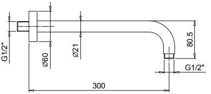 ABOUTWATER Лейка дождевого душа с держателем Af/21 Fantini Rubinetti sun-id-1348484 - Вид №4