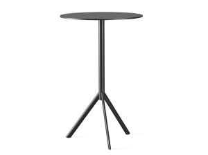 Высокий стол с круглым откидным верхом из HPL