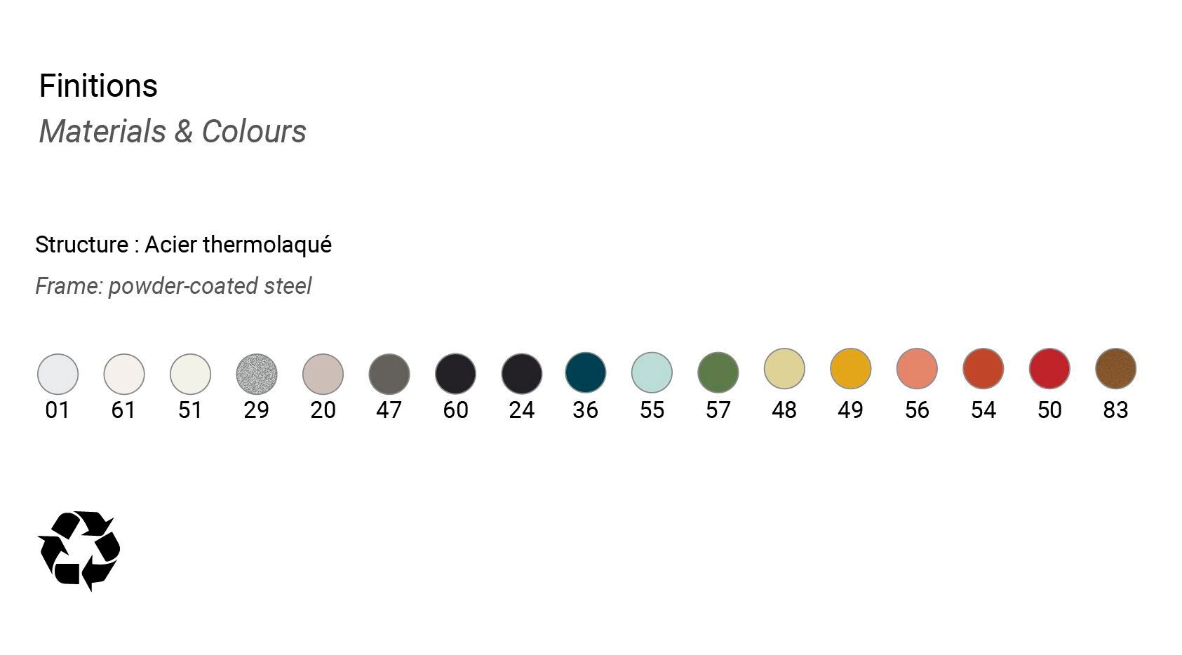 Порошковое покрытие стальной офис стены вешалки Manade Arnage ARCH-00068419 - Вид №3