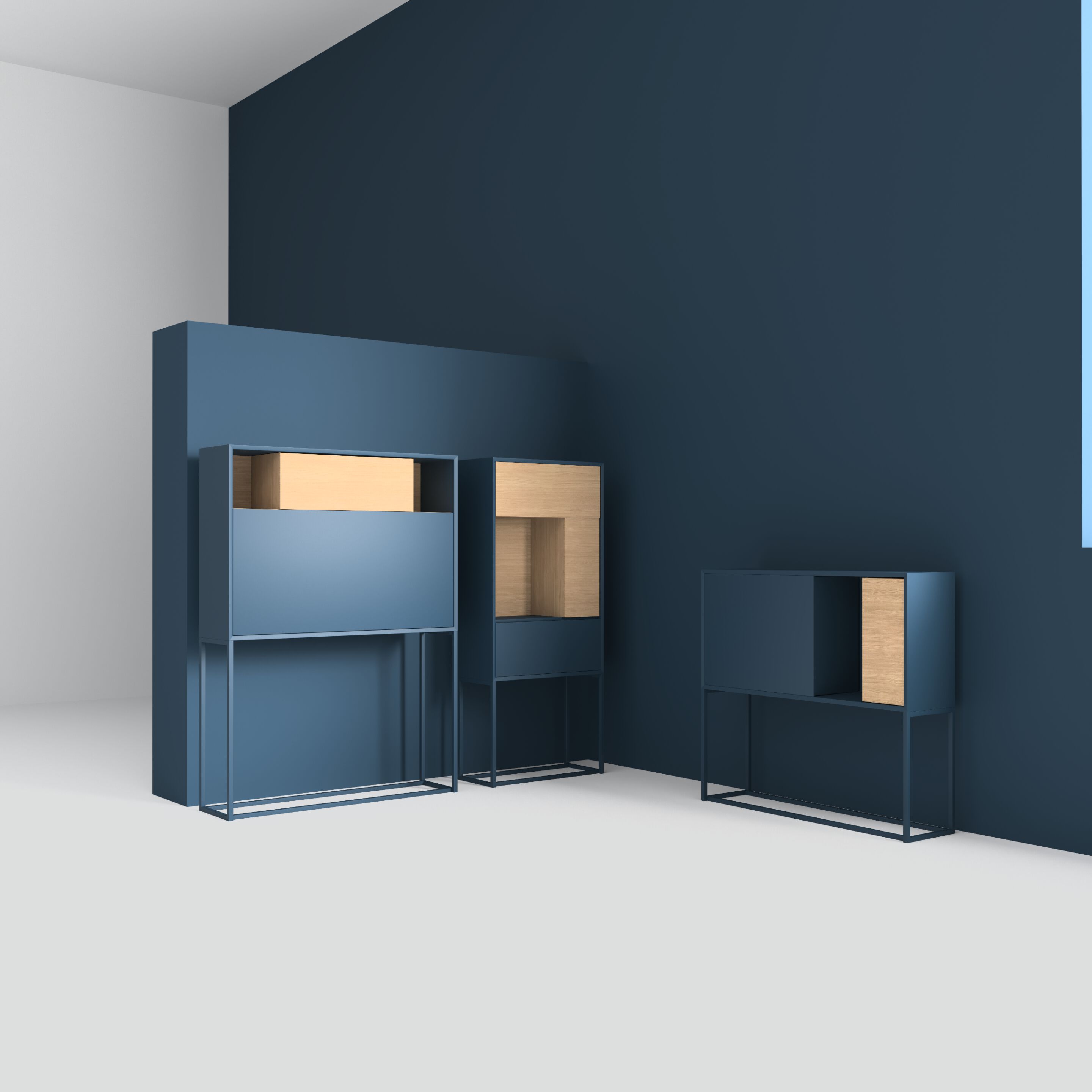 Деревянный шкаф с распашными дверцами FID Paris Nyte ARCH-00130992 - Вид №2