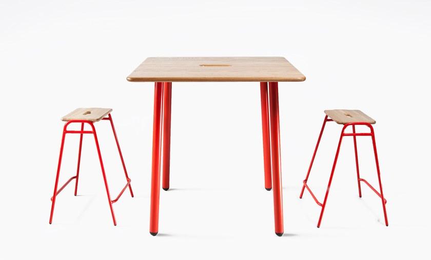 Deadgood Барный стул высокий деревянный с подставкой для ног Working girl Wg1m/l - Вид №4