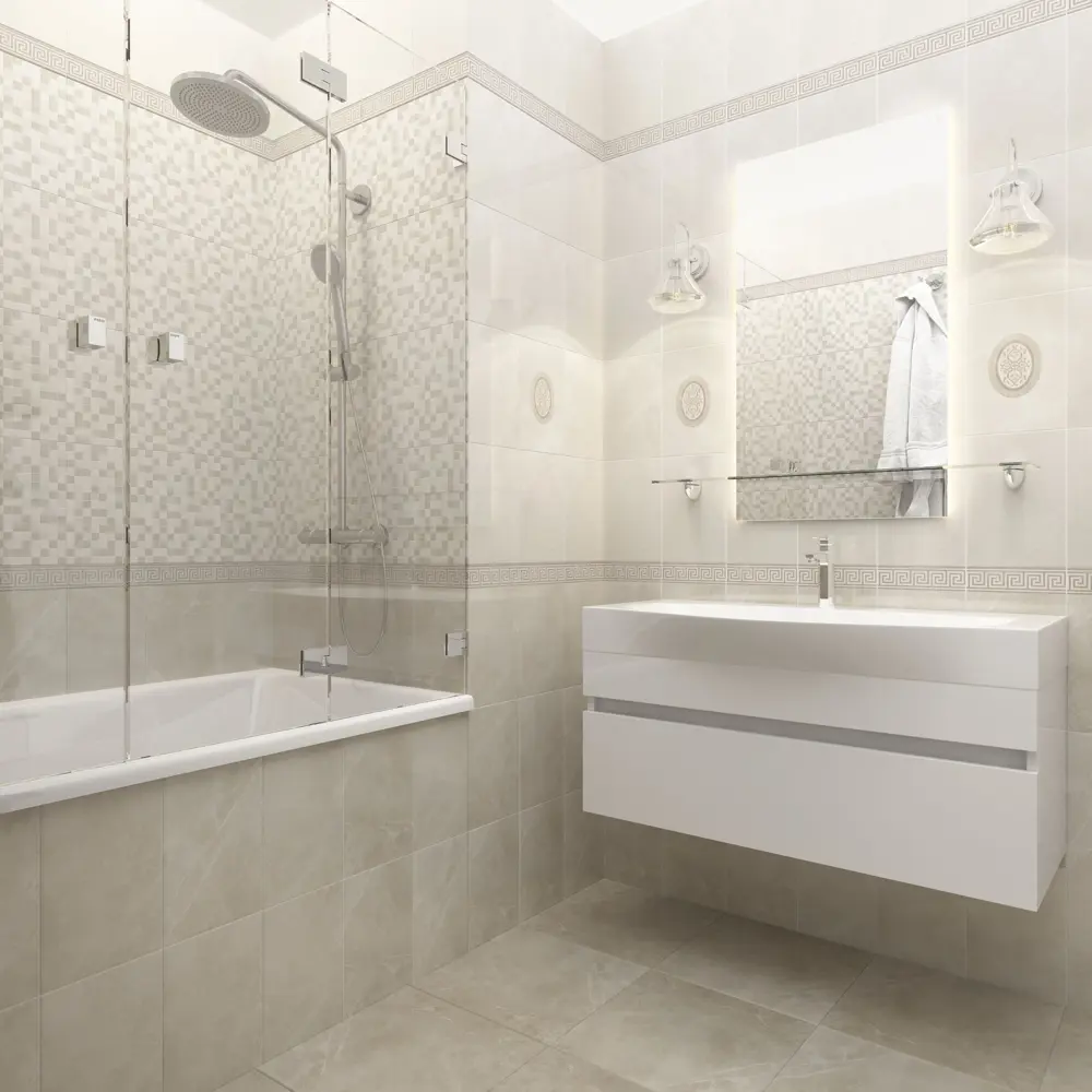 Плитка настенная Шахтинская Плитка Дора 20x30 см 1.44 м² цвет тёмно-бежевый Дора Бежевая STLM-2070992 - Вид №4