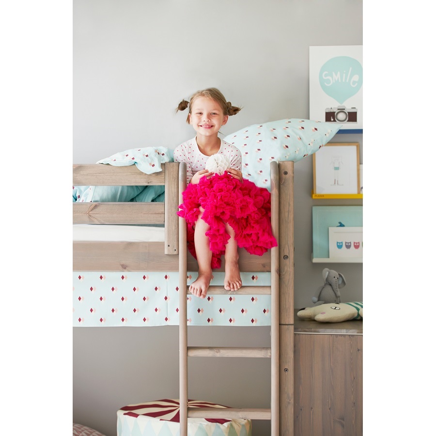 Кровать Flexa Classic с прямой лестницей, коричневая, 190 см 90101091101 - Вид №4