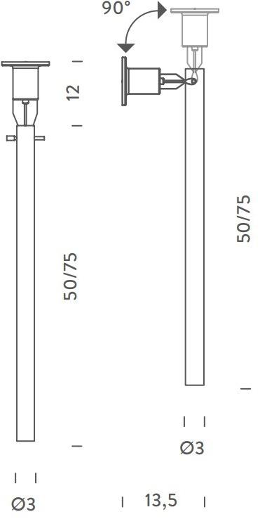 NEMO Бра / потолочный светильник из пескоструйного стекла Canna nuda sun-id-1511742 - Вид №4