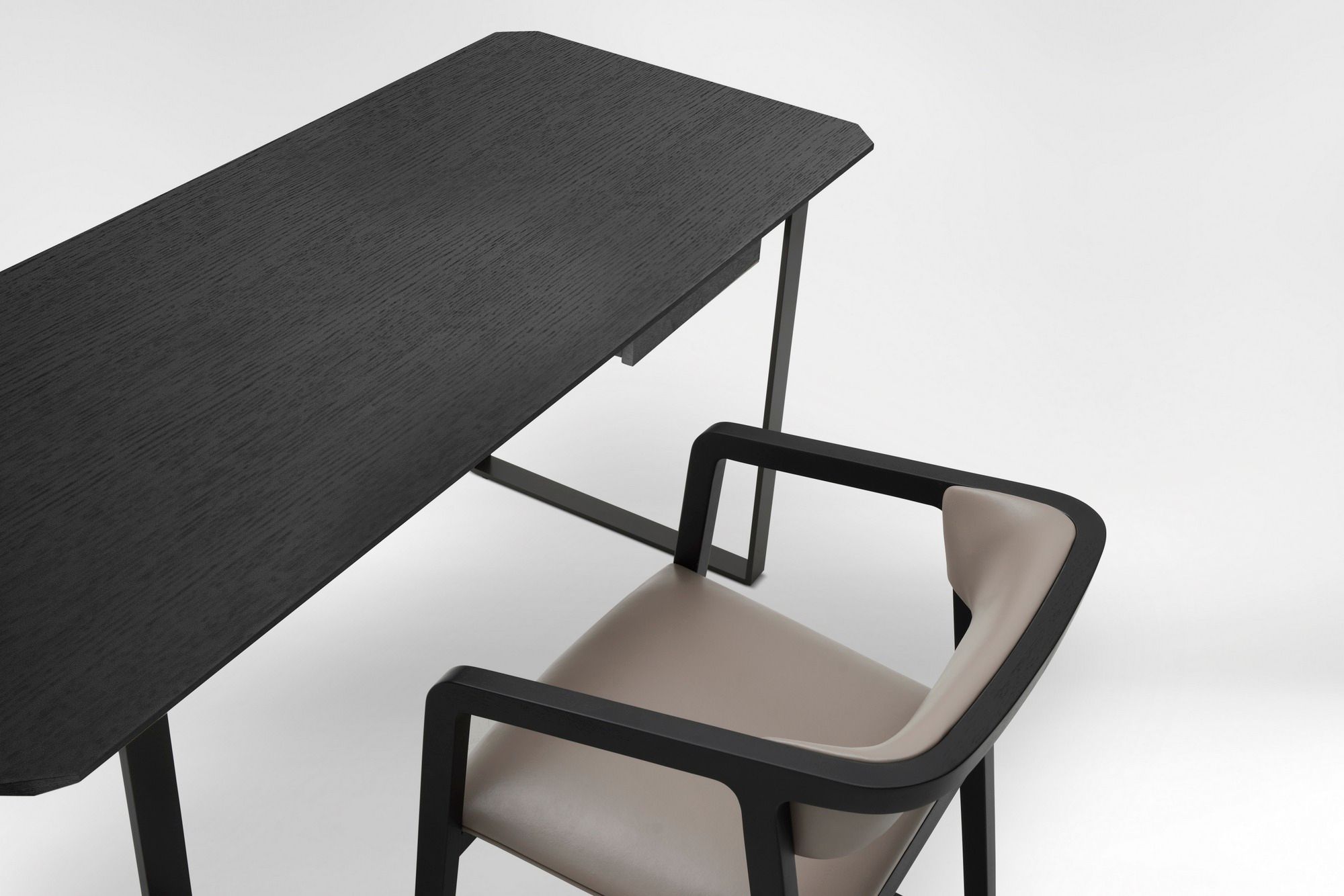 Прямоугольный стол из шпона с ящиками CAMERICH Verge ARCH-00065134 - Вид №1