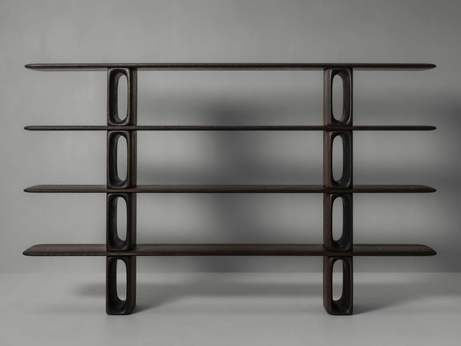 Отдельно стоящий книжный шкаф из дуба Van Rossum патина ARCH-00023162 - Вид №1