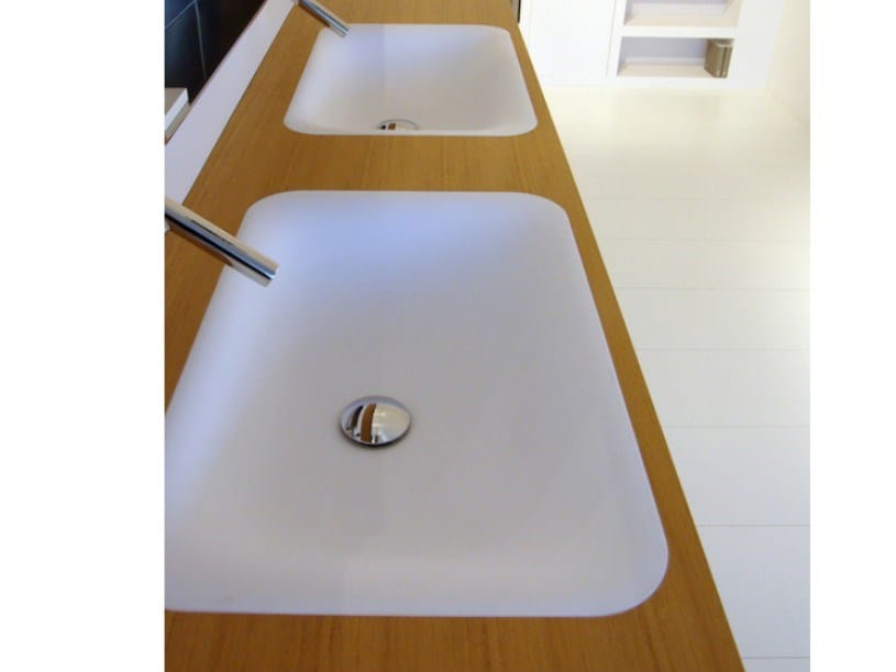 Прямоугольная встраиваемая раковина из Cristalplant® Agape Ottocento 001 ARCH-00053571