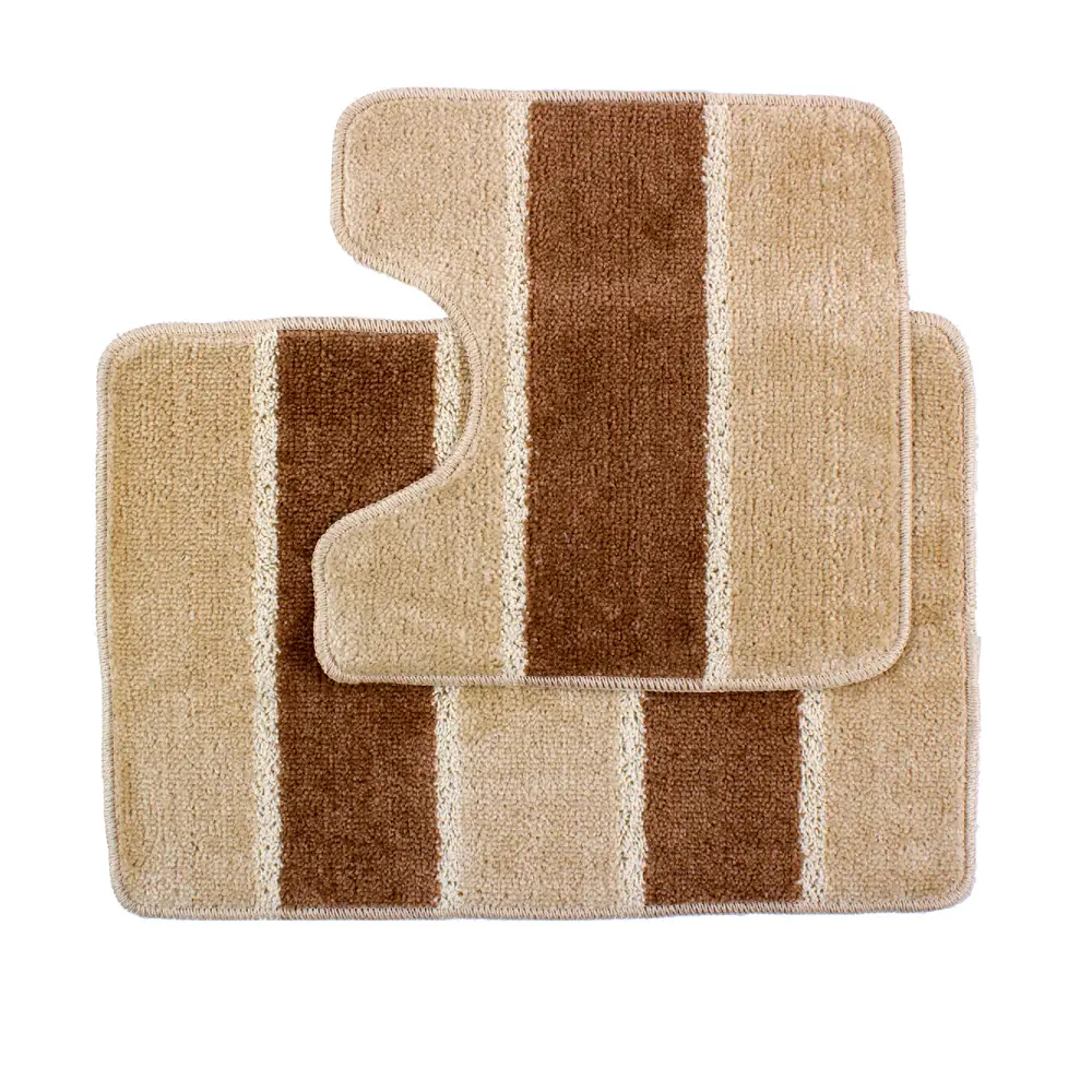 Коврик для ванной комнаты «Sera» цвет бежевый PRIMANOVA STLM-2183672 - Вид №2