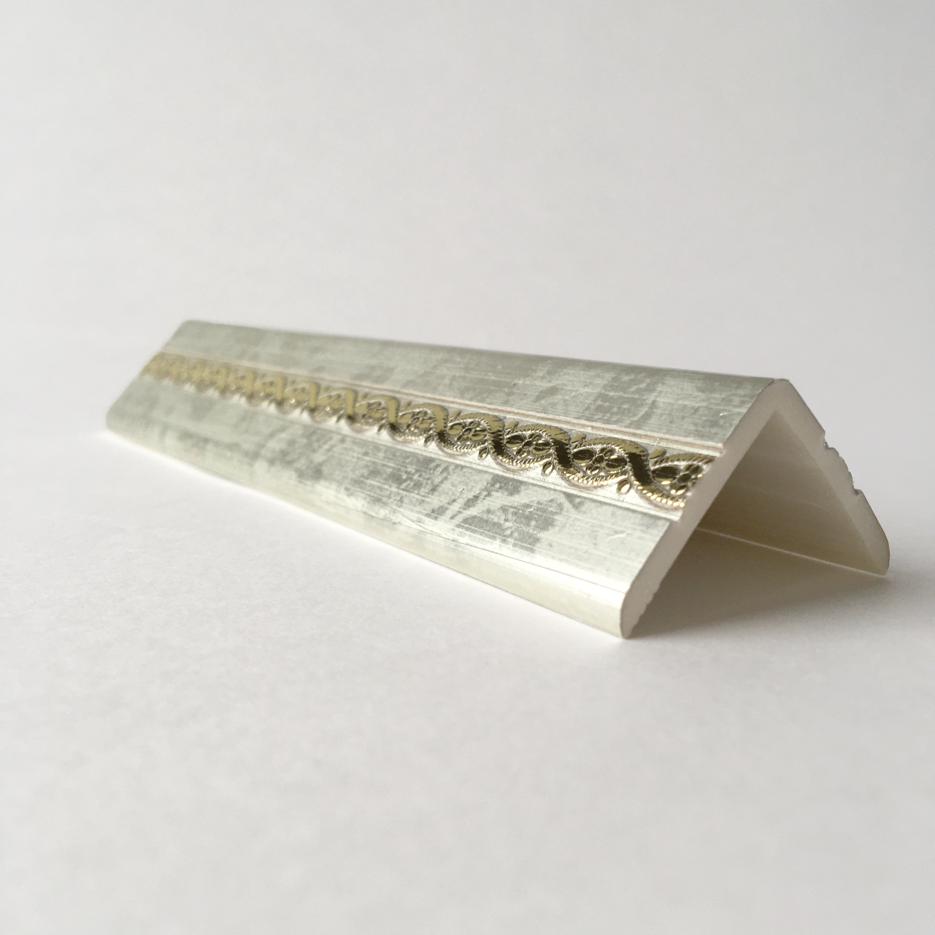 Угол наружный ПВХ Косичка B51_2 золото DEKOR PANEL DP317