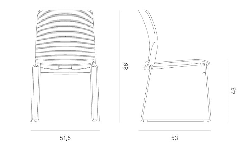 Стул для зала ожидания Quadrifoglio Group дизайн-офис ARCH-00087820 - Вид №1
