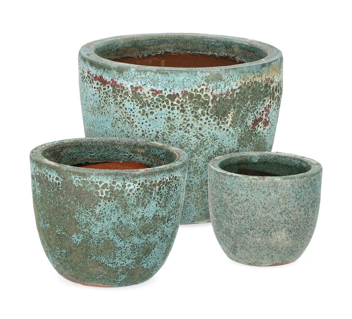 Набор круглых терракотовых Горшков ручной работы BIZZOTTO Duyen ARCH-00022293 - Вид №4
