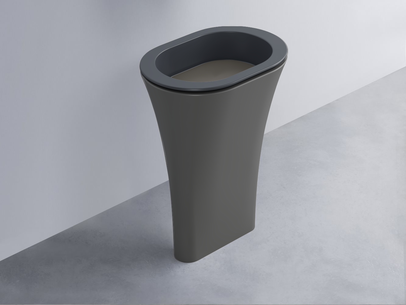 AMLA65-BA+AMPILO-FN+AMCOLO-CM Раковина Amedeo Ovale отдельностоящая cielo Enjoy + Amedeo Ceramica Cielo