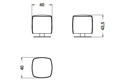 Кожаная мягкая подставка для ног CPRN HOMOOD Eclipse ARCH-00000815 - Вид №1